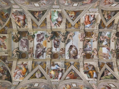 La volta della Cappella Sistina illuminata da Osram