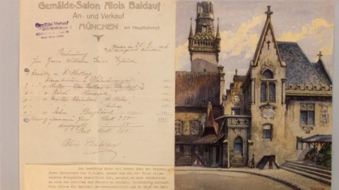 Standesamt und Altes Rathaus Muenchen, di Adolf Hitler (foto Auktionshaus Weidler Kg)