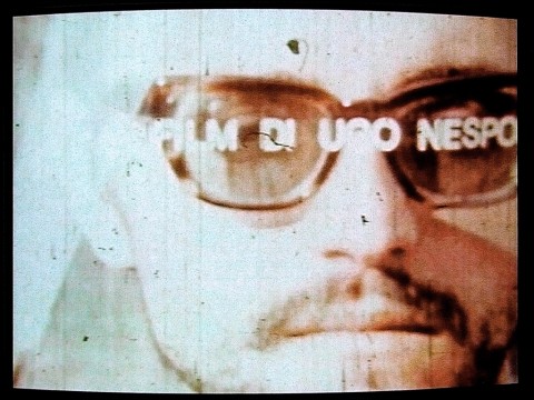 Ugo Nespolo, La galante avventura  del cavaliere dal lieto volto, 1967 