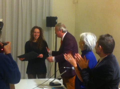 Maria Elisabetta Novello riceve il premio
