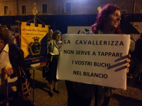 Proteste in difesa della Cavallerizza di Torino