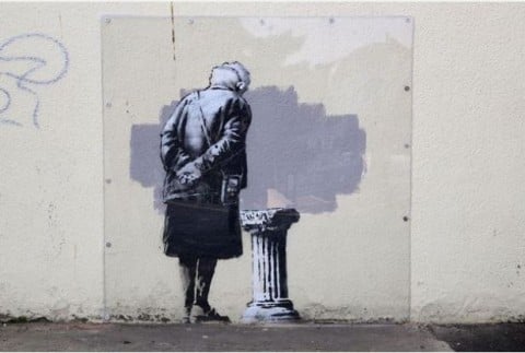 Art Buff, l'opera di Banksy (foto bristolpost.co.uk)