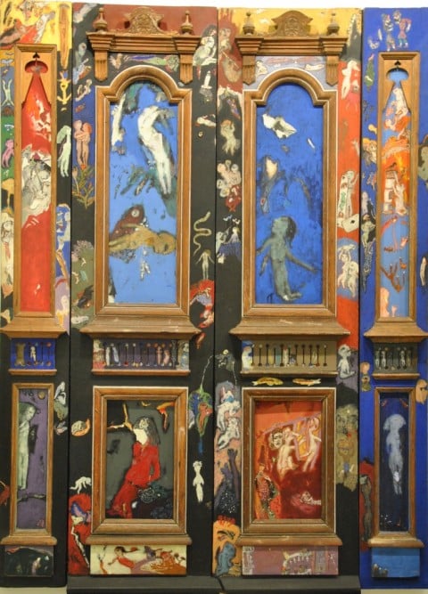 Burhan Uygur, The Door, mixed media on wood and canvas, 240 x 177 x 10 cm, 1987-1989