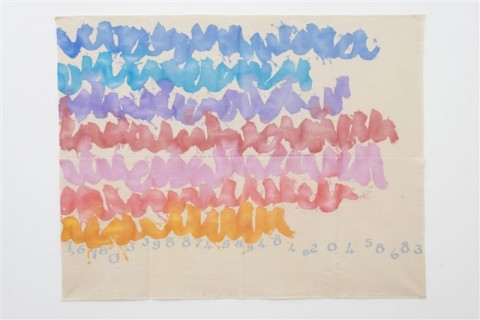 Giorgio Griffa, Canone Aureo 683, 2012 - Galleria Lorcan O'Neill, Roma