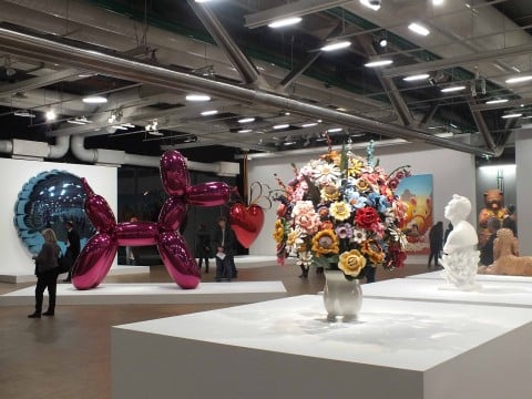 Jeff Koons - veduta della mostra presso il Centre Pompidou, Parigi 2014 - photo © Silvia Neri