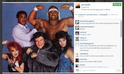 Jerry Saltz, Instagram pic from ABMB