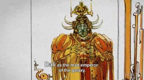 Moebius, schizzo di Salvador Dalí nel ruolo dell'Imperatore della galassia, dal documentario Jodorowsky's Dune (2013)
