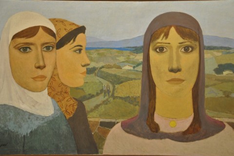 Nuri İyem, Paesane, olio su tela, 100 x 181, 1939