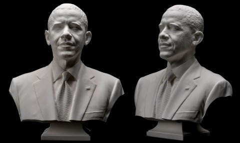 Il busto 3D di Barack Obama (foto Smithsonian Institution)