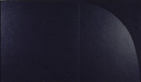 Alberto Burri, Grande nero cellotex M2, s.d. (1975), cellotex e acrilico su tela