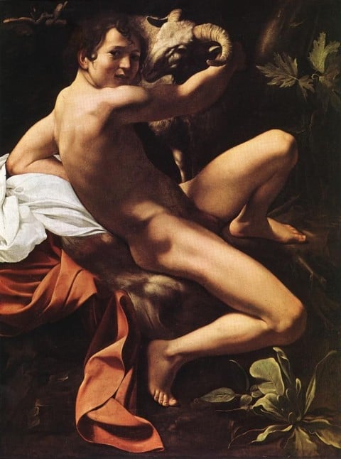 Caravaggio, San Giovanni Battista, 1602, Roma, Musei Capitolini.
