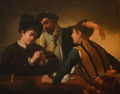 I bari, attribuito a Caravaggio da Denis Mahon