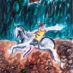 Il bozzetto di Ruggero Savinio ispirato dall'Orlando Furioso