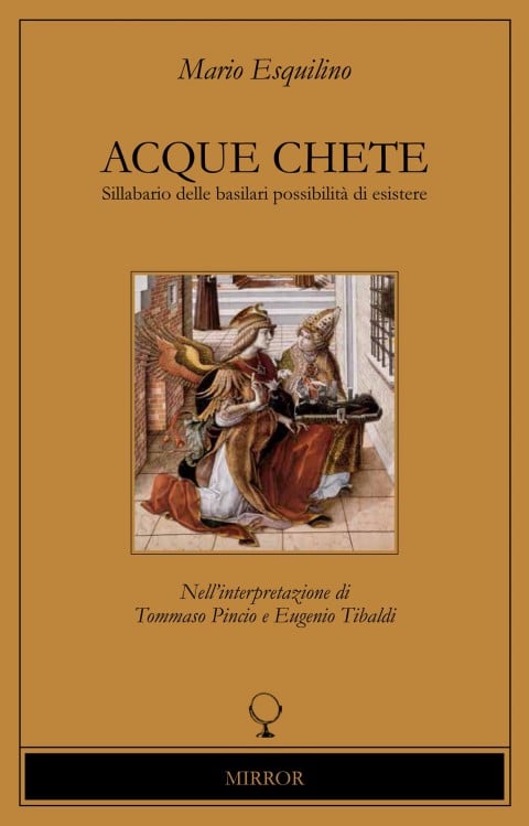 La copertina di Acque chete, progetto di Eugenio Tibaldi e Tommaso Pincio