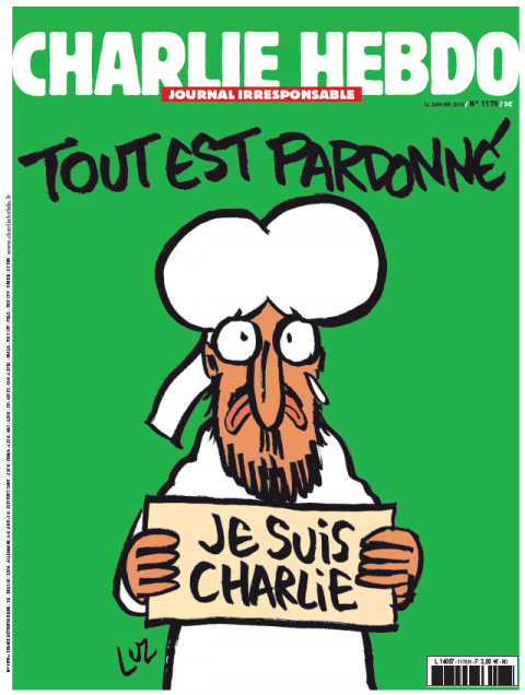 La copertina di Charlie Hebdo del 14 gennaio 2015