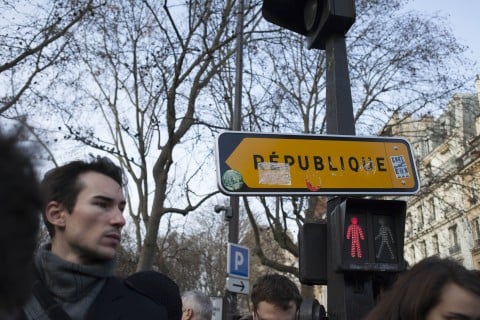 Parigi, la grande marcia per Charlie Hebdo - 11 gennaio 2015 - foto Cesar Mezzatesta