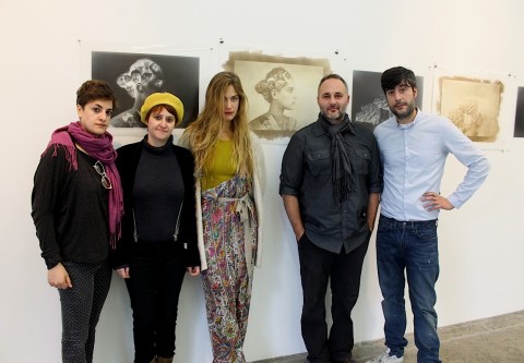 Maria Francesca Palmerio e Anna Dusi, curatrici delle due mostre con gli artisti Tea Falco e Stefano Galli e Chris Halmo collezionista
