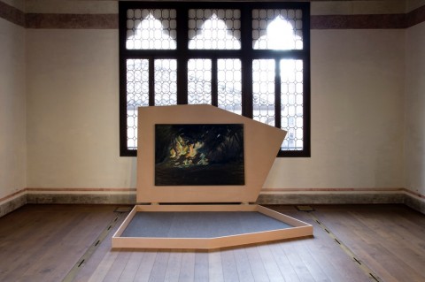 Matteo Fato - (SECRéTA) - veduta della mostra presso TRA, Treviso 2015 - mostra aperta 