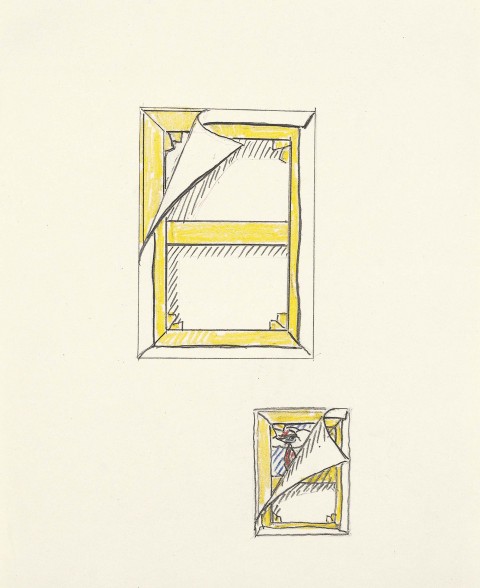 Roy Lichtenstein, Art About Art Cover. Studies, 1978 - Private Collection - © Estate of Roy Lichtenstein : SIAE 2014