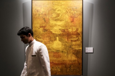 Un'opera di Vasudeo S. Gaitonde