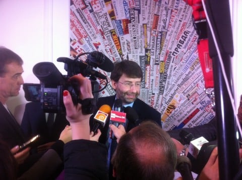 Il ministro Dario Franceschini  alla conferenza romana