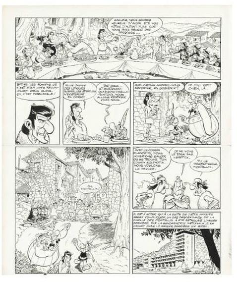 La tavola di Asterix in vendita pro Charlie Hebdo