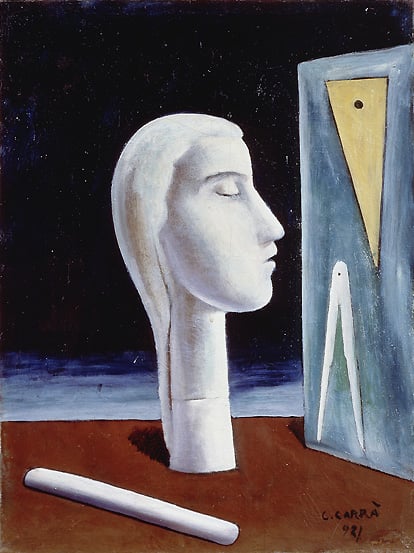 Carlo Carrà, L'amante dell'ingegnere (1921)