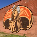 Diamond, murale alla stazione metro Rebibbia