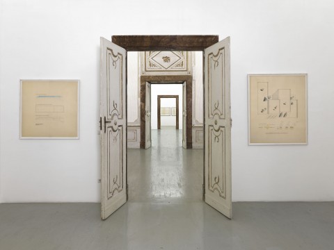 Max Neuhaus - veduta della mostra presso la Galleria Alfonso Artiaco, Napoli 2015      