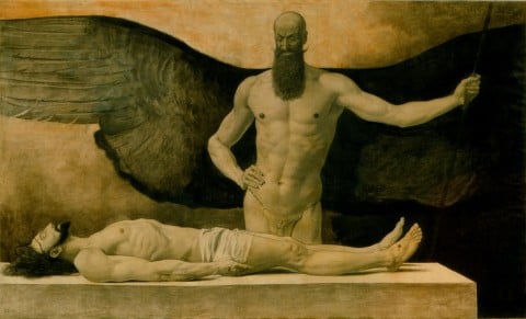 Sascha Schneider, Triumph der Finsternis (Trionfo delle tenebre), 1896