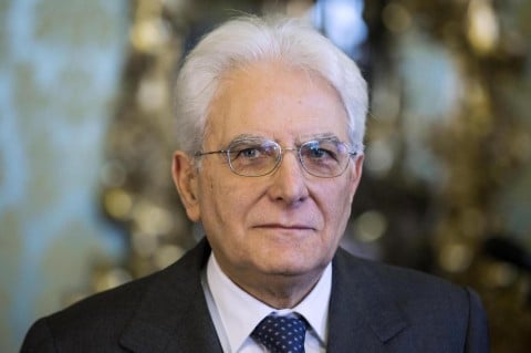 Il Presidente della Repubblica Italiana, Sergio Mattarella