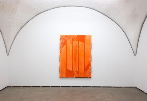 Clara Brörmann – Obenauf - veduta della mostra presso la Galleria Federica Schiavo, Roma 2015 - photo Giorgio Benni