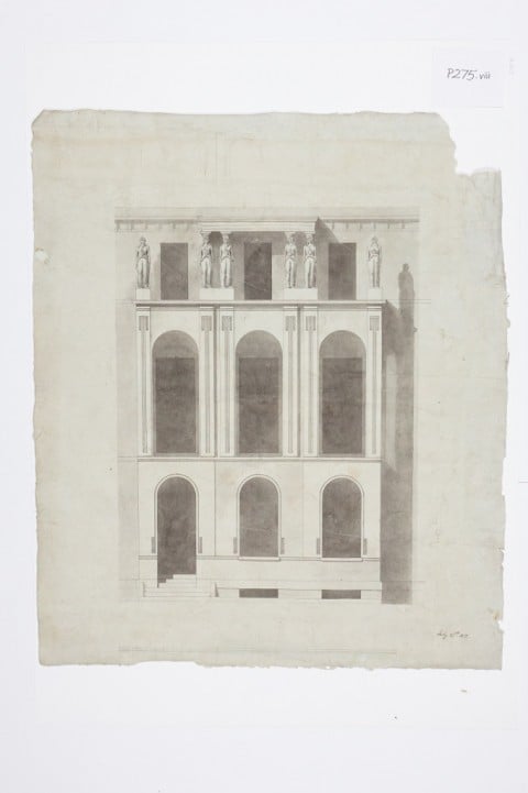 John Soane, Elevation of the facade of No. 13 Lincoln’s Inn Fields, 1812 ca.