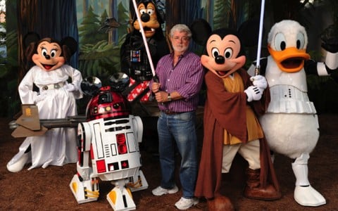 George Lucas nei Walt Disney Studios di Hollywood