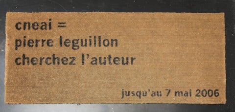 Pierre Leguillon, Cherchez l’auteur, 2006 - collezione Cneai - photo Giorgio Benni