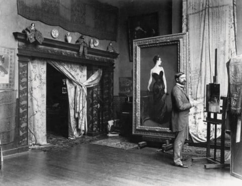 Sargent nel suo studio, 1884 - © collezione privata
