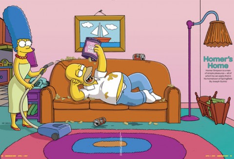 Omer Simpson in versione couch potato
