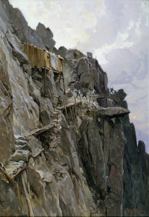 Achille Beltrame, Cima di Col Bricon, 1916 ca. - Collezione Fondazione CRTrieste