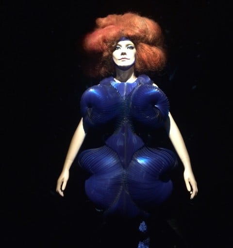Björk al MoMA - Biophilia Dress disegnato da Iris Van Herpen
