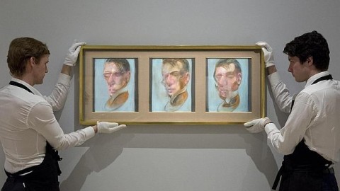 Il trittico inedito di Francis Bacon (foto Sotheby's)
