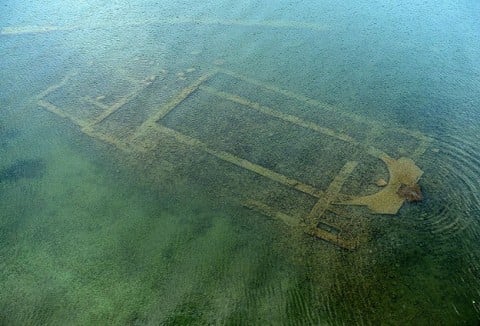 La basilica sommersa nel lago di Iznik, in Turchia