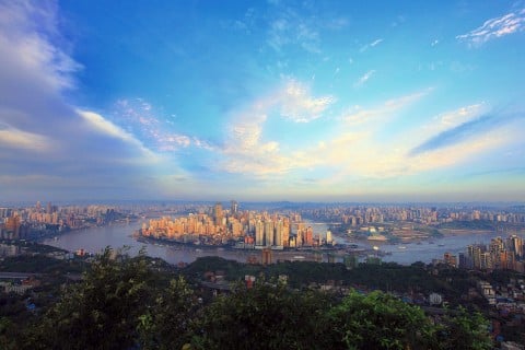 La città di Chongqing