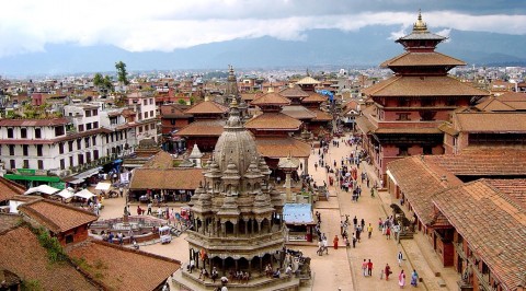 La piazza Durbar di Kathmandu, prima del terremoto