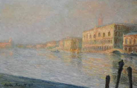 La veduta di Palazzo Ducale sul Canal Grande del 1908, di Monet