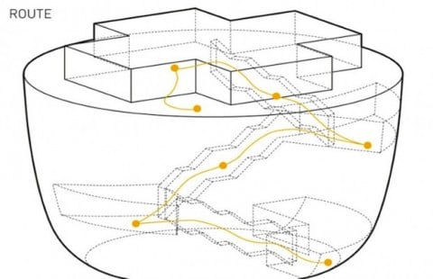 Sezione del Public Art Depot by MVRDV