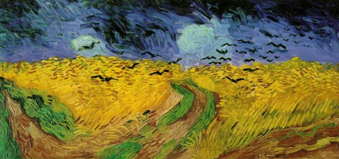 Vincent van Gogh, Campo di grano con volo di corvi, 1890