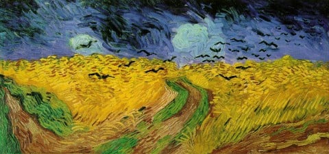 Vincent van Gogh, Campo di grano con volo di corvi, 1890