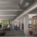 onsitestudio, ex Ansaldo, render Sala CD Coworking