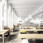 onsitestudio, ex Ansaldo, render Sala E Ristorante