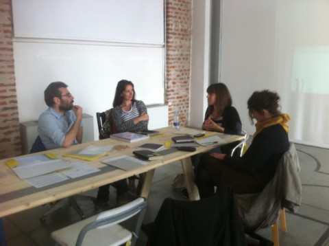 Durante l'incontro con Aldo Giannotti da Careof / Fabbrica del Vapore (Foto Lorenzo Balbi)